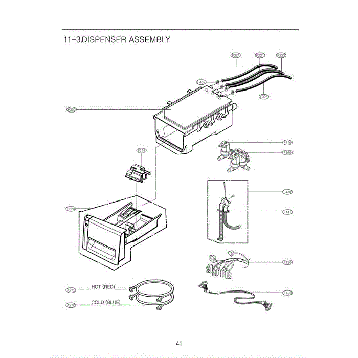 Section 3 Diagram and Parts List for CW2079CWD ABWEEUS LG Washer