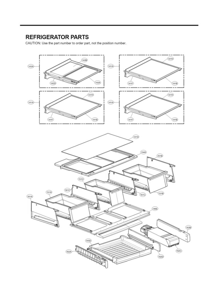 Refrigerator Parts Diagram and Parts List for LFX31935ST 03 LG Refrigerator