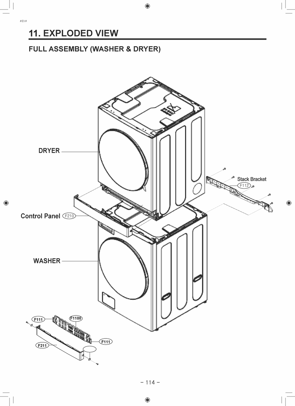 Diagram 1 Diagram and Parts List for W3S1CVKKGNS AGGEEUS LG Washer