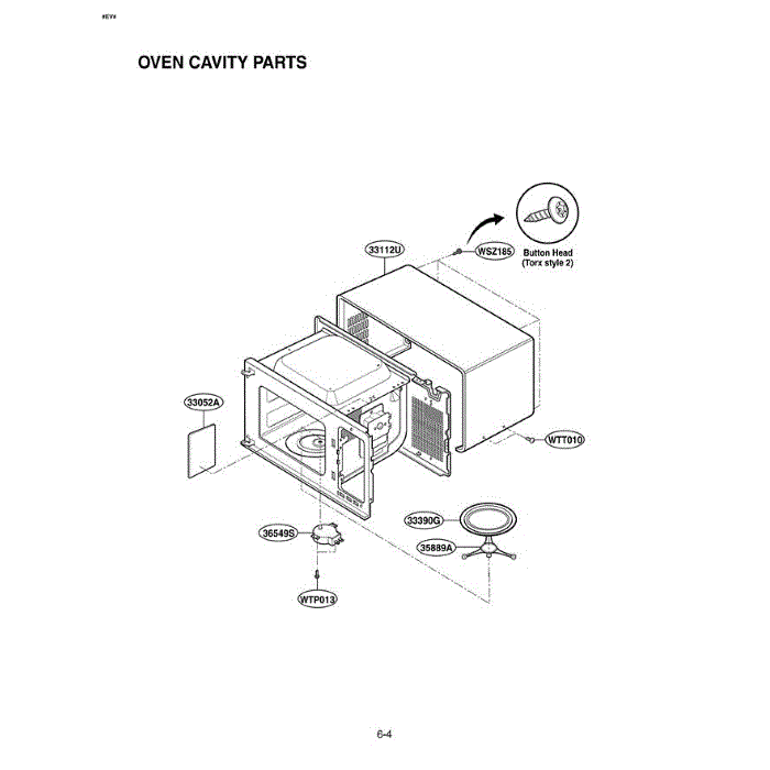 Section 5 Diagram and Parts List for LRM2060ST CSSELGA LG Microwave Oven Combo