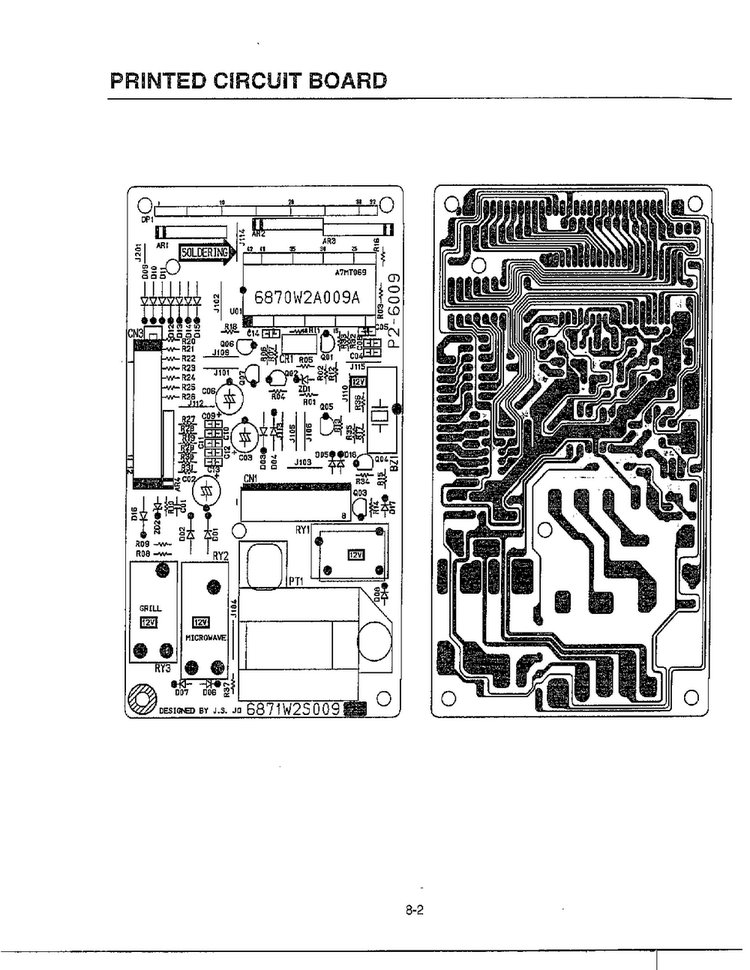 Pcb Diagram and Parts List for MA-1905W  LG Microwave