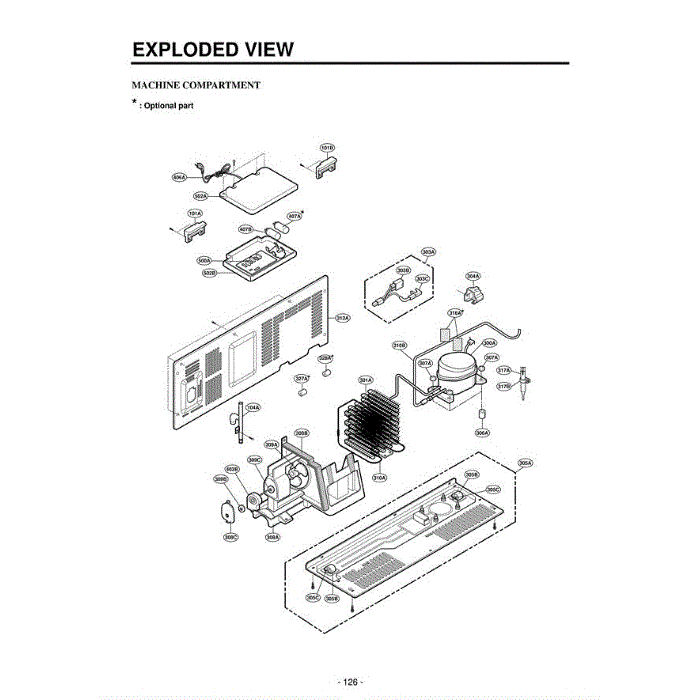 Section 1 Diagram and Parts List for LRSC21934TT ATICLGA LG Refrigerator