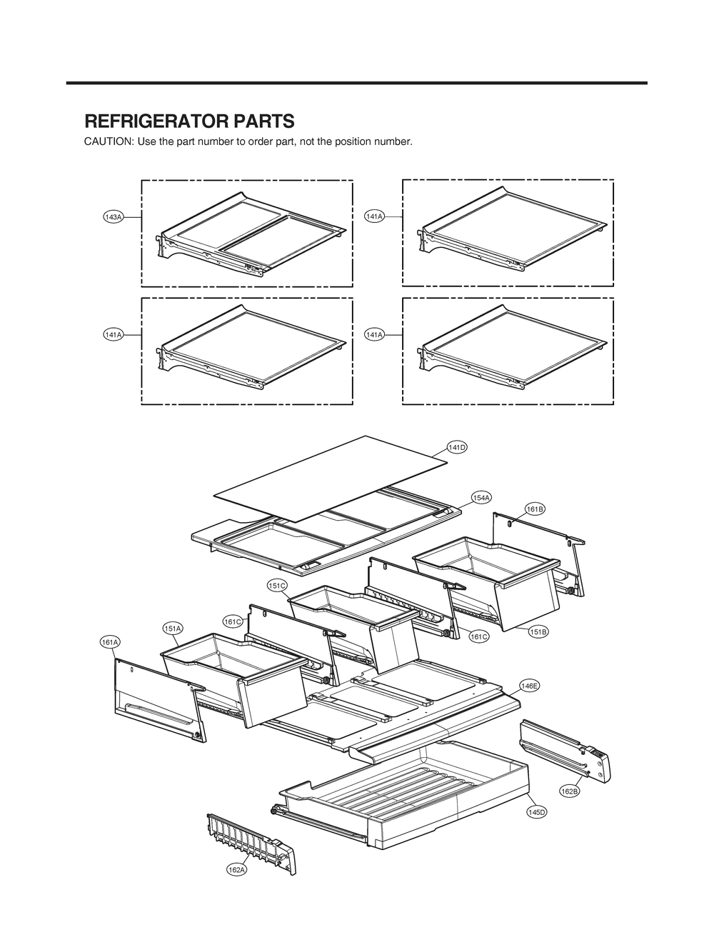 Refrigerator Parts Diagram and Parts List for GR-X266DSMM ASTCNA0 LG Refrigerator
