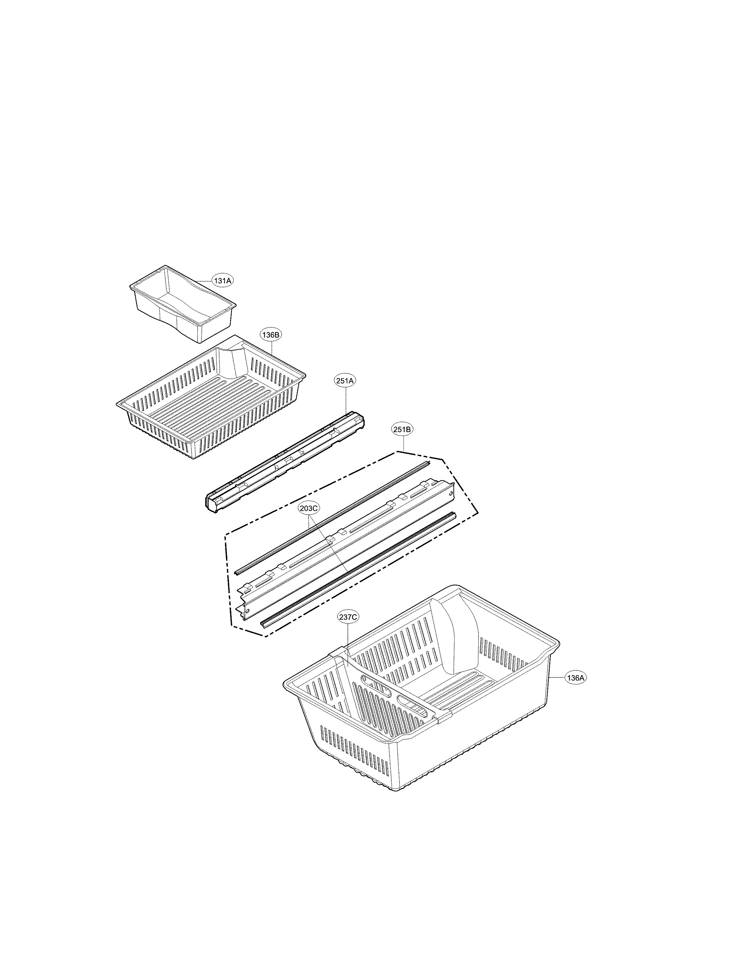 Freezer Parts Diagram and Parts List for 79572495610  Kenmore Refrigerator