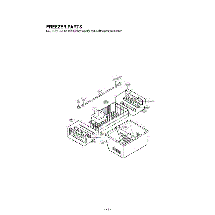 Section 5 Diagram and Parts List for LFD25860SB AWBCLGA LG Refrigerator