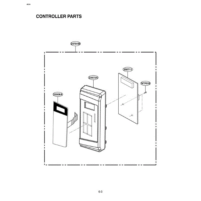 Section 3 Diagram and Parts List for LMA1150SV CSLELGA LG Microwave Oven Combo