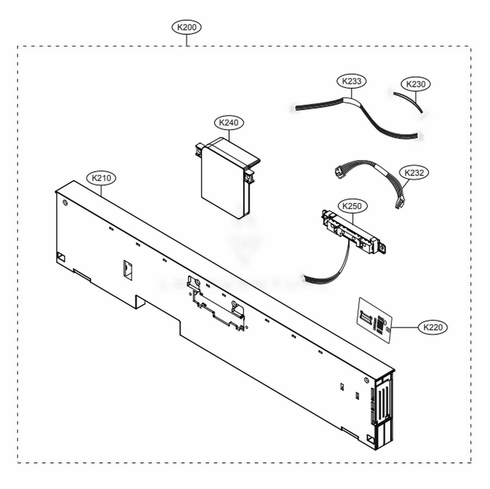 Panel Assembly Diagram and Parts List for LSDT9908SS ASSESNA LG Range