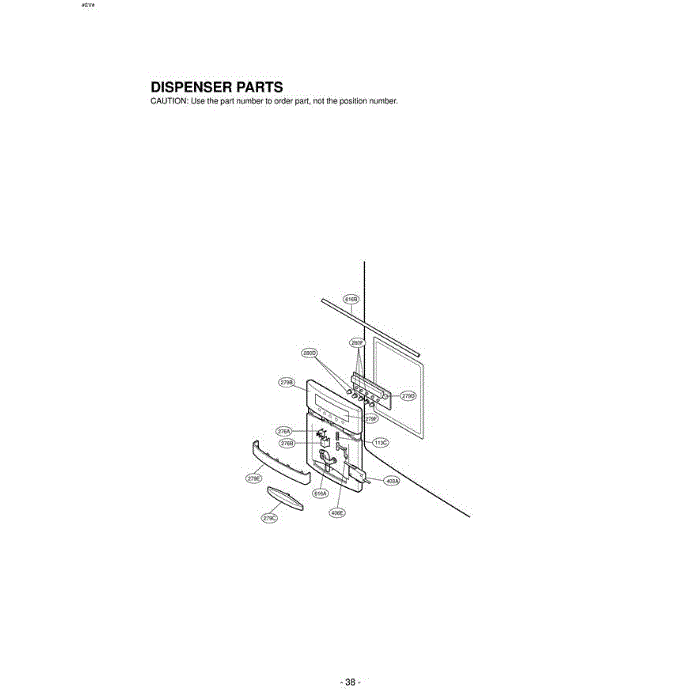 Section 3 Diagram and Parts List for LRFD25850TT ATICLGA LG Refrigerator