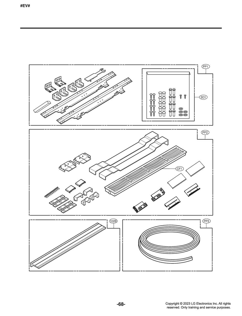 Diagram 3 Diagram and Parts List for LSBNC1021P ASWCNA1 LG Refrigerator