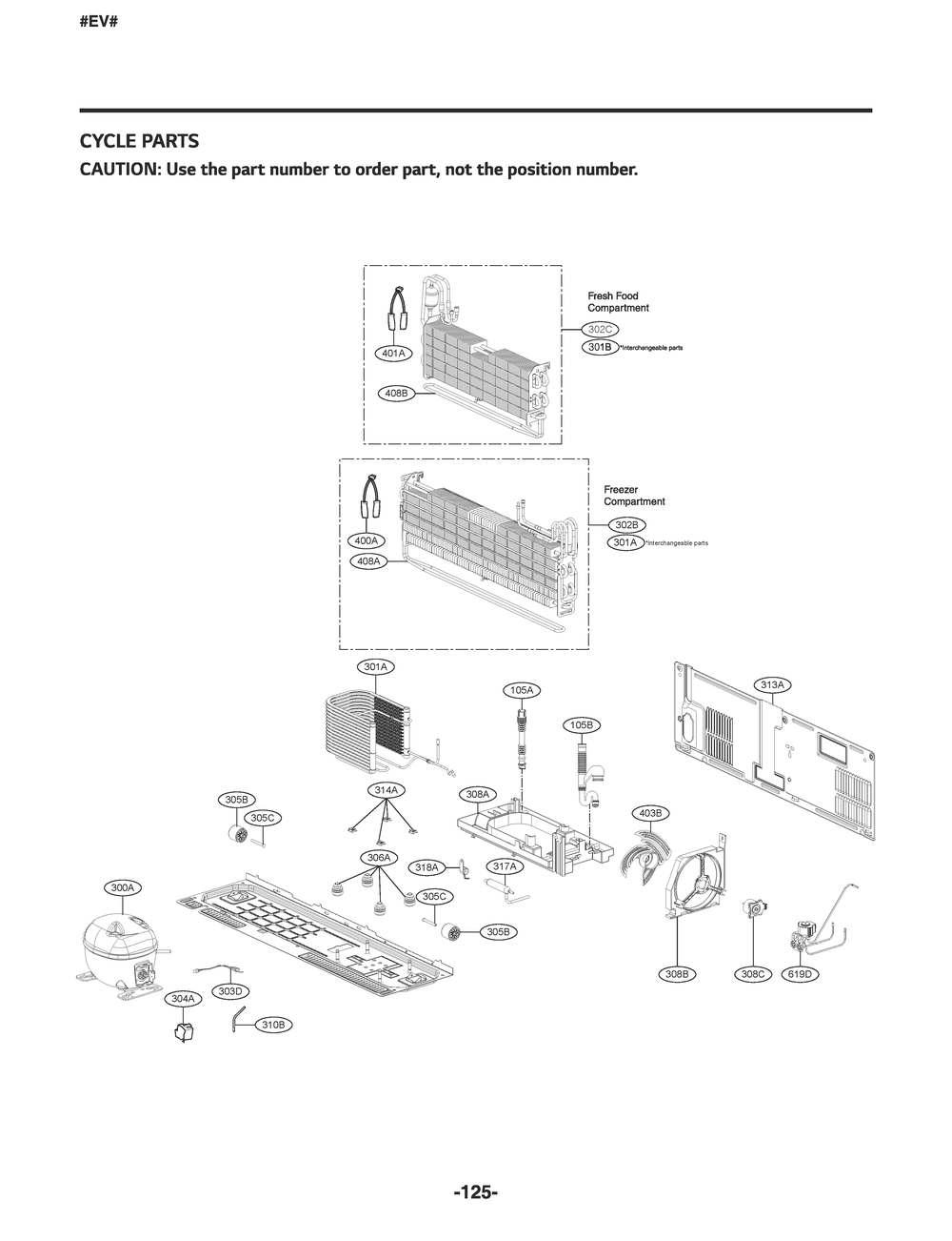 Cycle Parts Diagram and Parts List for GR-X248MKYM ASBCNA1 LG Refrigerator