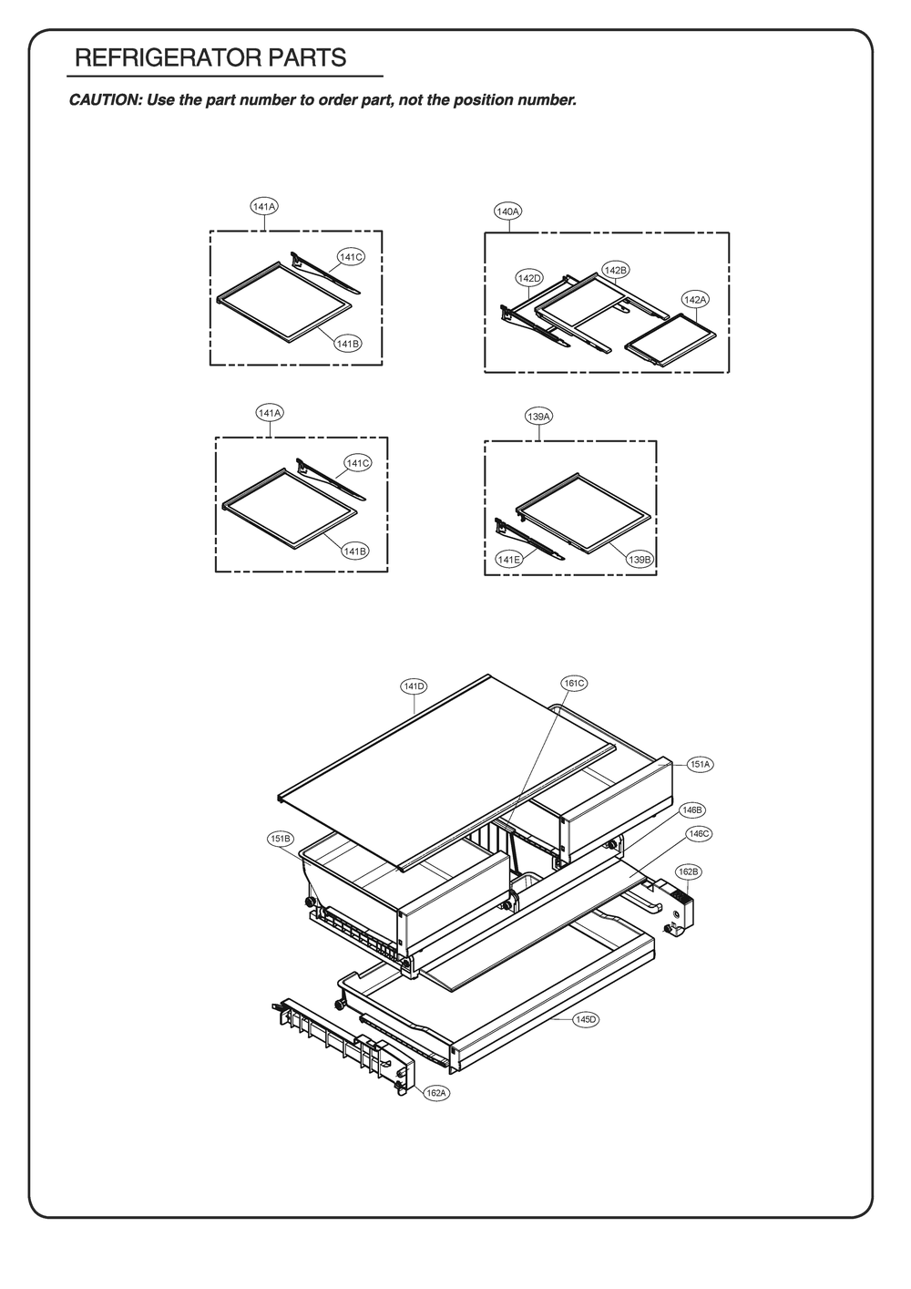 Refrigerator Parts Diagram and Parts List for GR-L28ANSJM ASTCSE2 LG Refrigerator