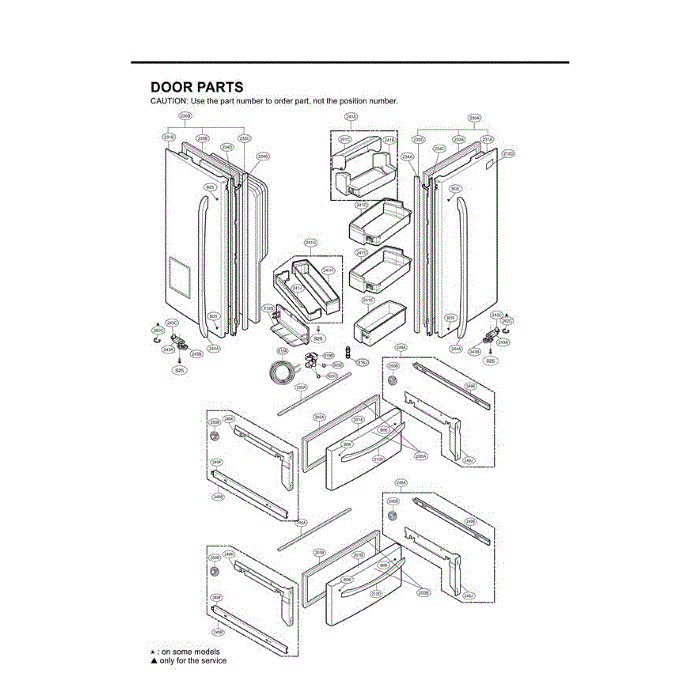 Section 4 Diagram and Parts List for LMX25981SW ASWCLGA LG Refrigerator