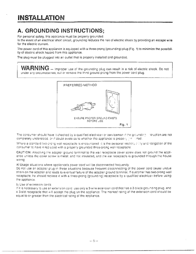 Installation Diagram and Parts List for MH-1355M  LG Microwave