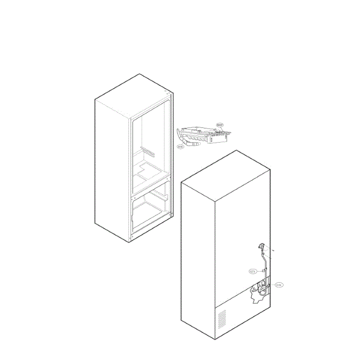Water And Ice Maker Diagram and Parts List for LFC28768SB 00 LG Refrigerator