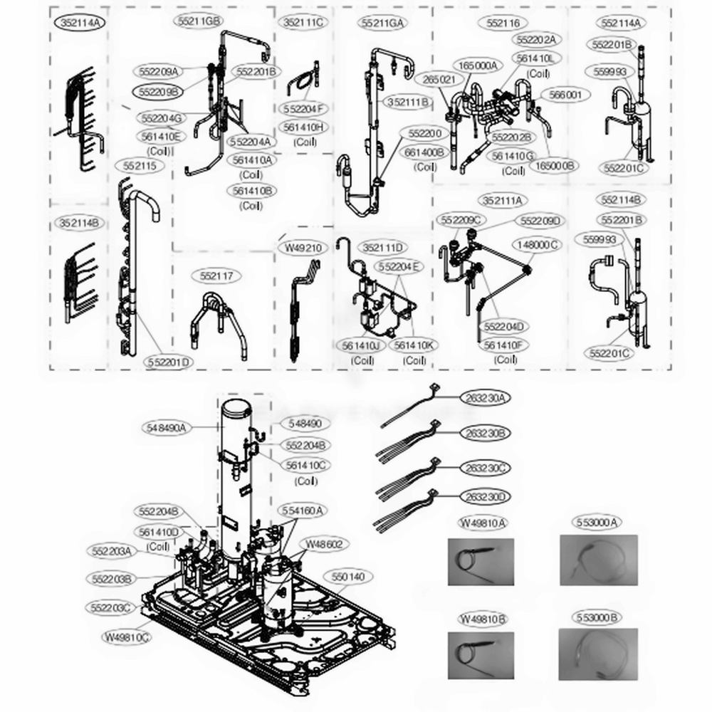 Main 3 Diagram and Parts List for ARUM216DTE5 AWGBLUS LG Air Conditioner