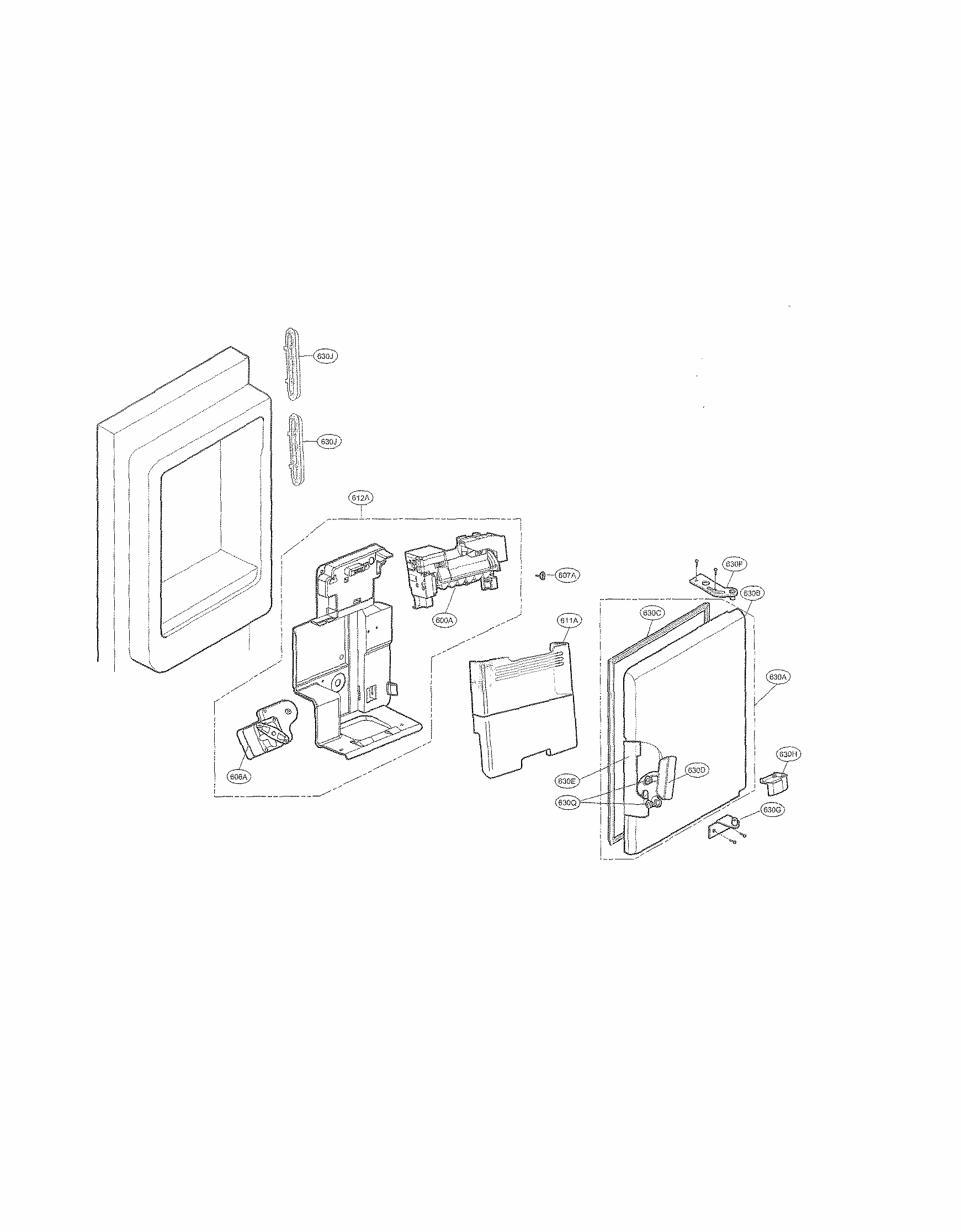 Ice Maker And Ice Bank Parts Diagram and Parts List for 79572034111  Kenmore Refrigerator