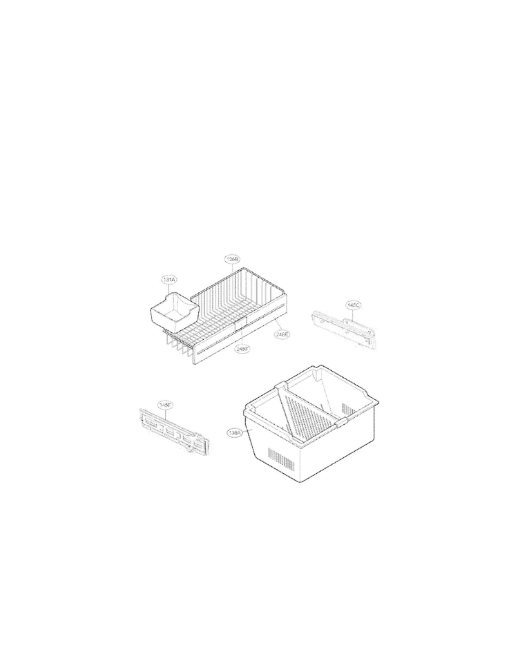 Freezer Parats Diagram and Parts List for LFC20760SW 06 LG Refrigerator