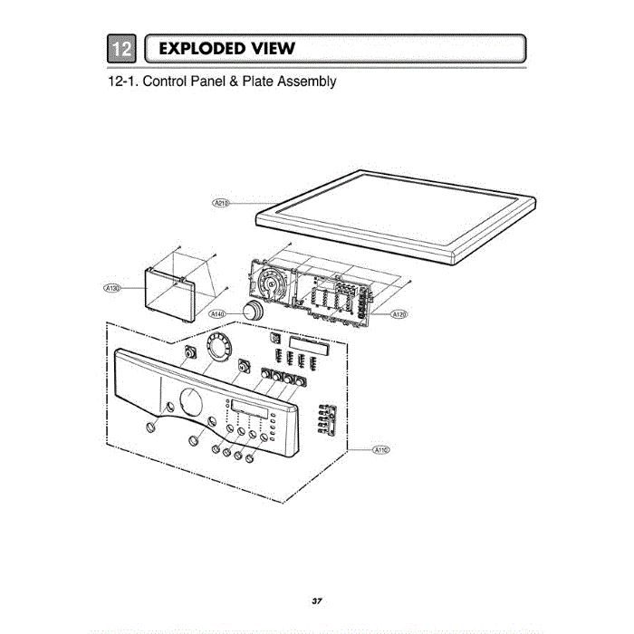 Section 3 Diagram and Parts List for DLE3777W ABWEEUS LG Dryer