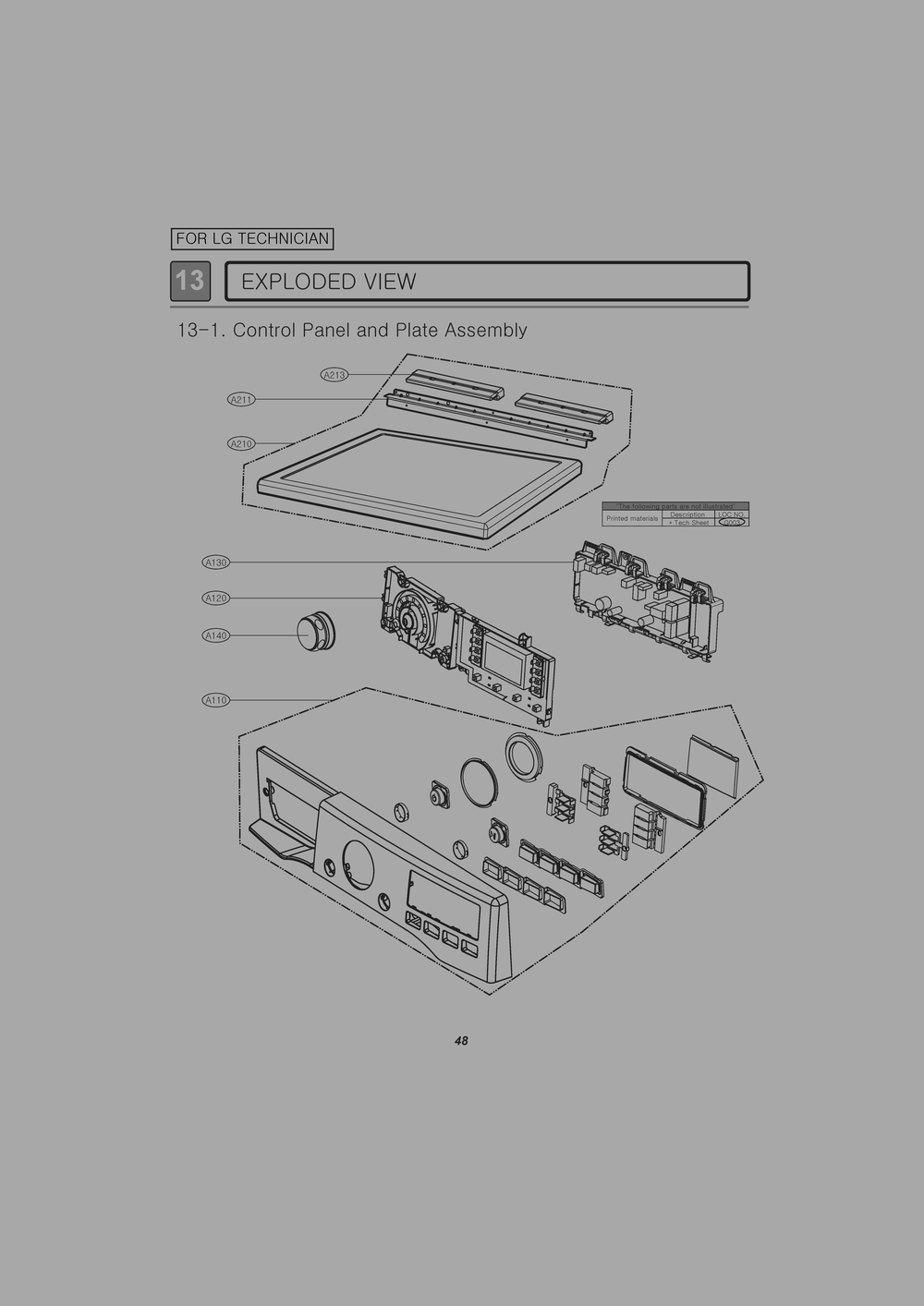 Diagram 1 Diagram and Parts List for RN1356AS ABWEEUS LG Dryer
