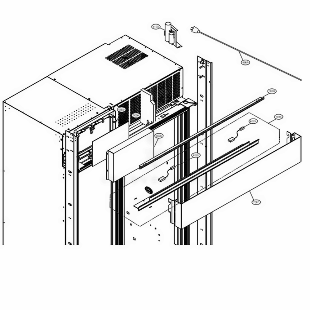 Top Part Diagram and Parts List for UPSXB2627S ASTCNA0 LG Refrigerator