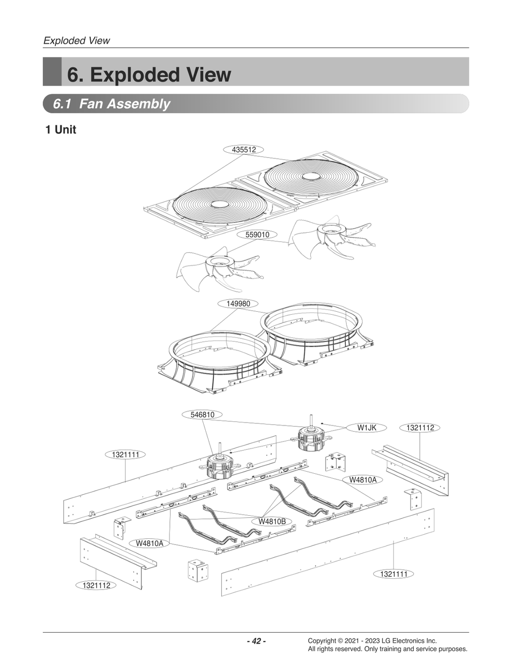 Diagram 1 Diagram and Parts List for ACHH017HBAB ABEAAAU LG Air Conditioner