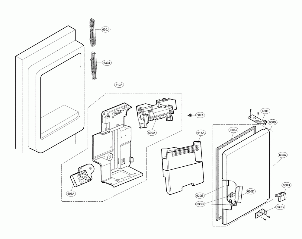 Ice maker parts Diagram and Parts List for 79570322311  Kenmore Refrigerator