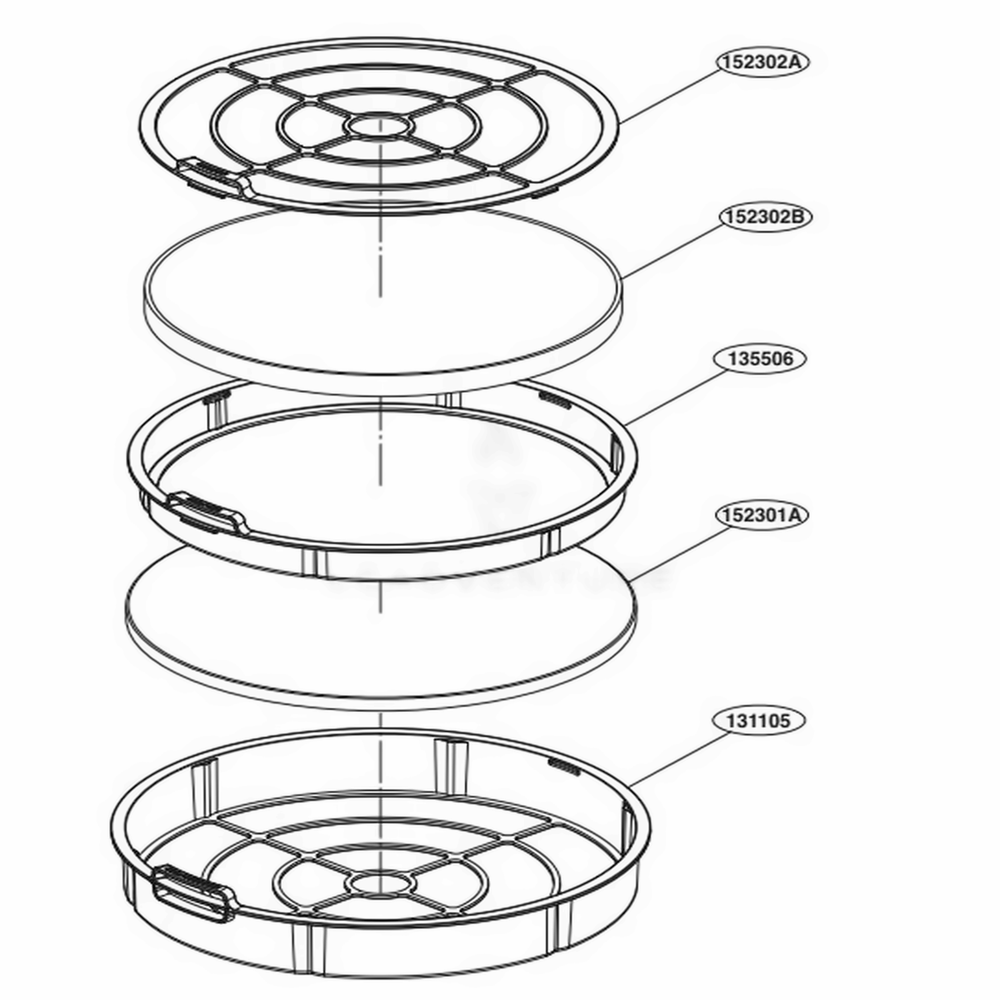 Filter Assembly Diagram and Parts List for AS401VSA0 ASVEUS LG Air Conditioner