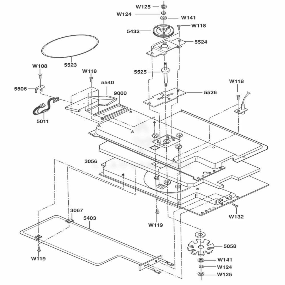Plate Chamber Assembly Parts Diagram and Parts List for DOTRC11B ABKEDOM LG Wall Oven