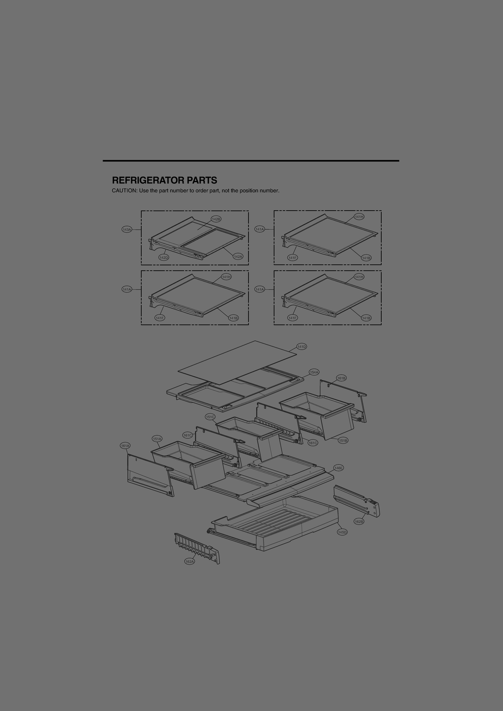 Refrigerator Parts Diagram and Parts List for GR-J31ALSJP ASTCNA1 LG Refrigerator