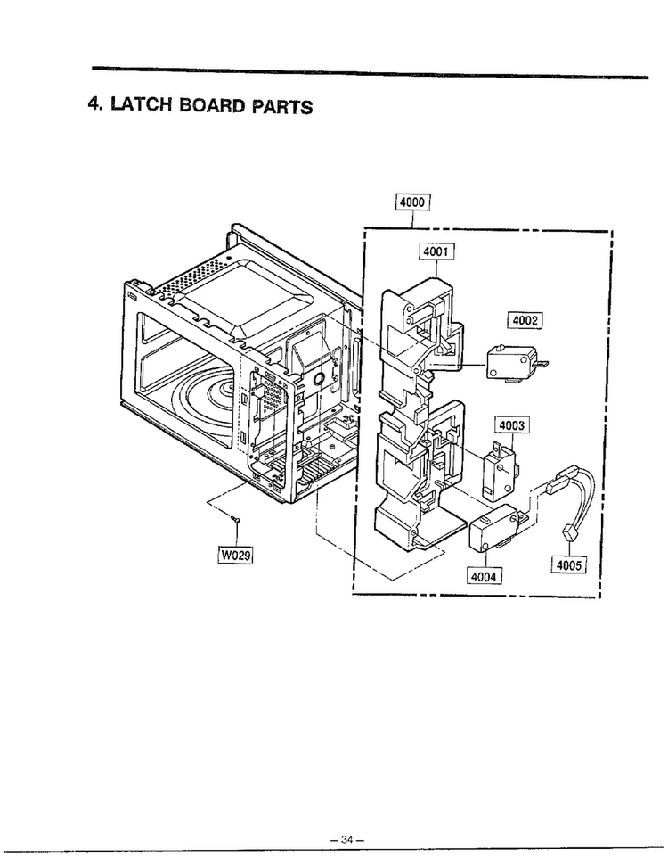 Complete Microwave Page 5 Diagram and Parts List for MA-1164M  LG Microwave