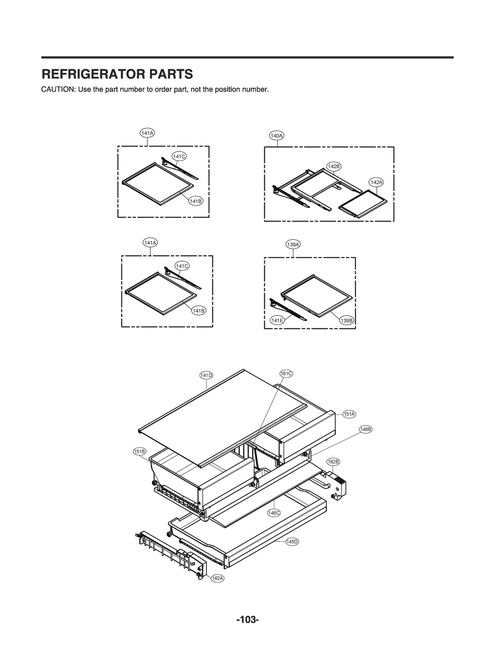 Refrigerator Parts Diagram and Parts List for GR-J288NMXM AMTCNA0 LG Refrigerator