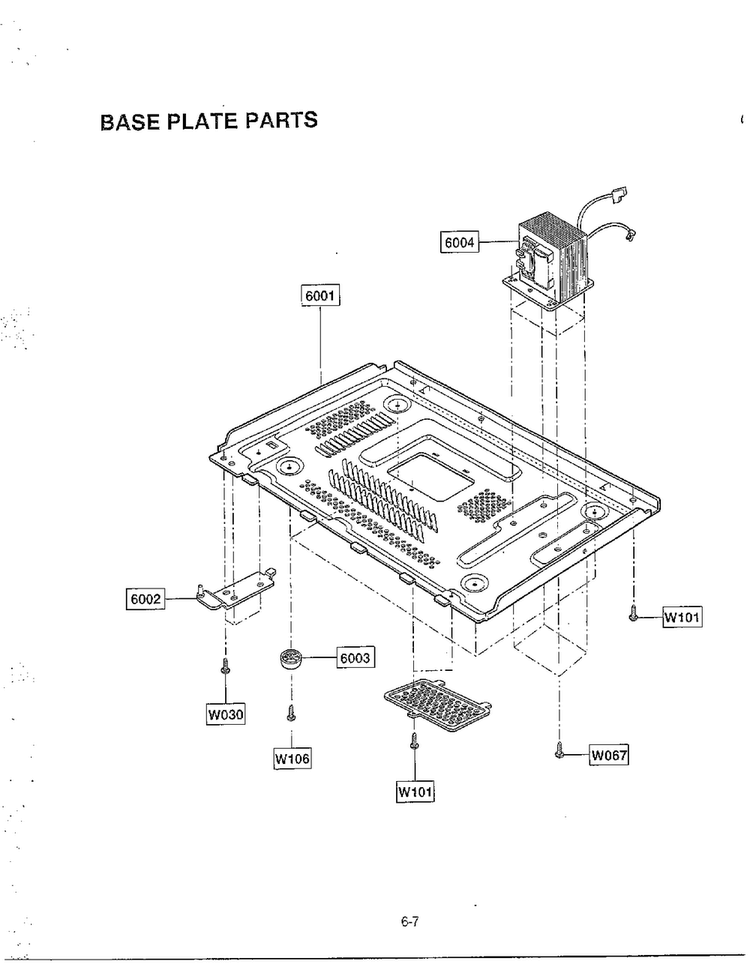Complete Microwave Oven Page 5 Diagram and Parts List for MA-1273M  LG Microwave