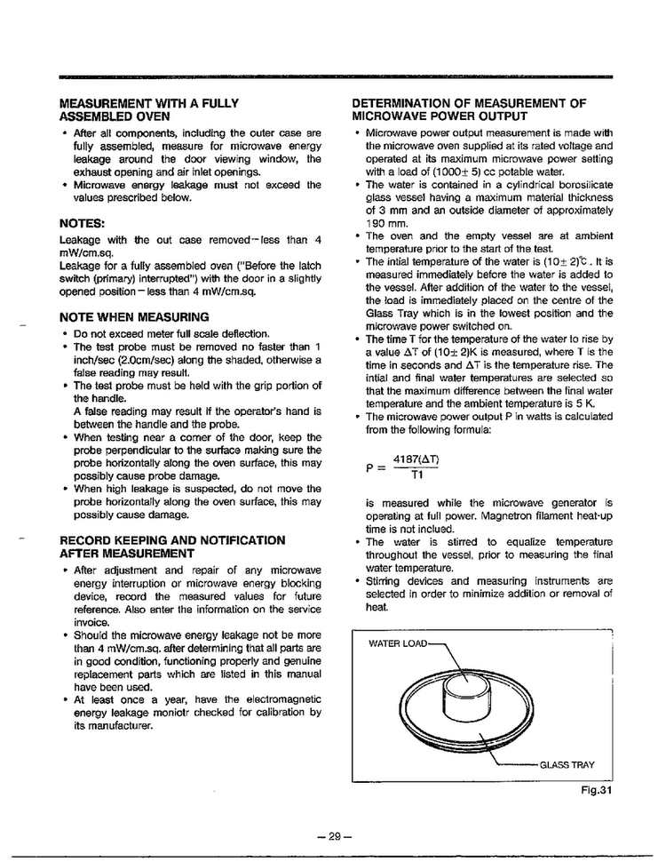 Microwave Energy Leakage Page 2 Diagram and Parts List for MA-880MW  LG Microwave