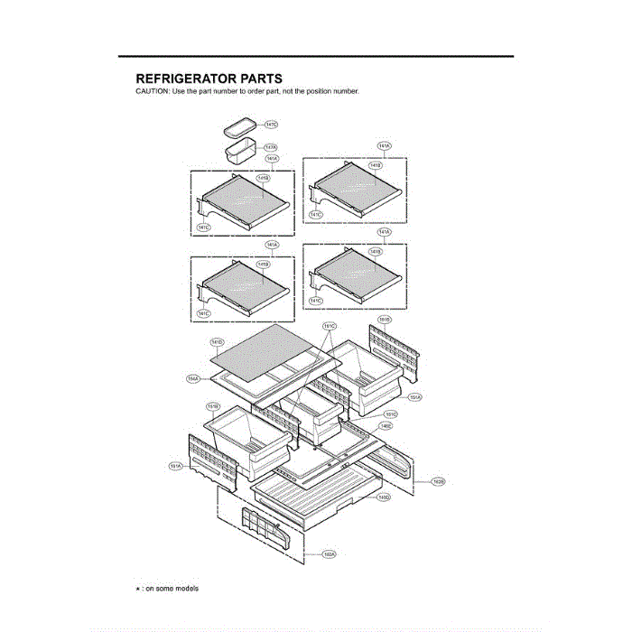 Section 4 Diagram and Parts List for LFC25770ST AST1LGA LG Refrigerator