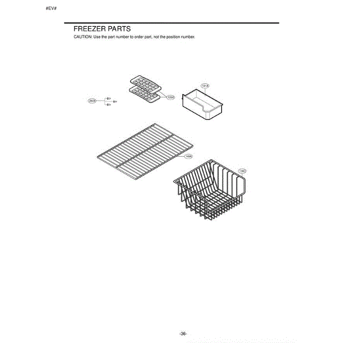 Section 1 Diagram and Parts List for LRBN20512SW ASWCLGA LG Refrigerator
