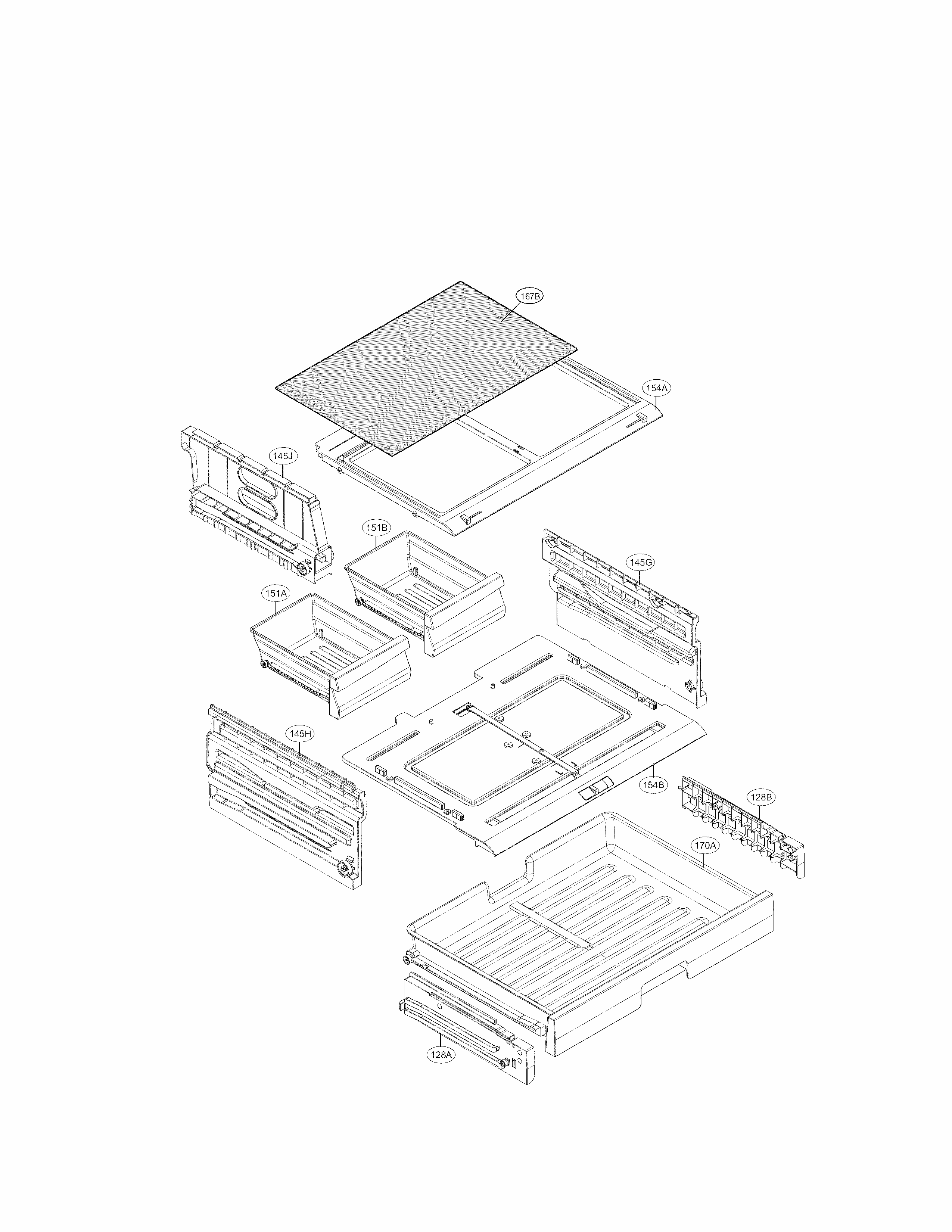 Door Parts Diagram and Parts List for 79578094901  Kenmore Refrigerator