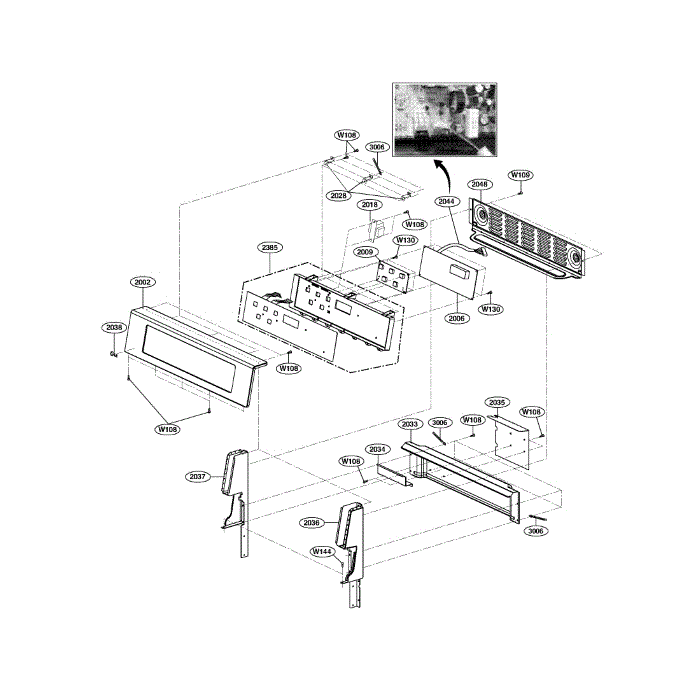 Controller Diagram and Parts List for LRE3012ST 00 LG Range