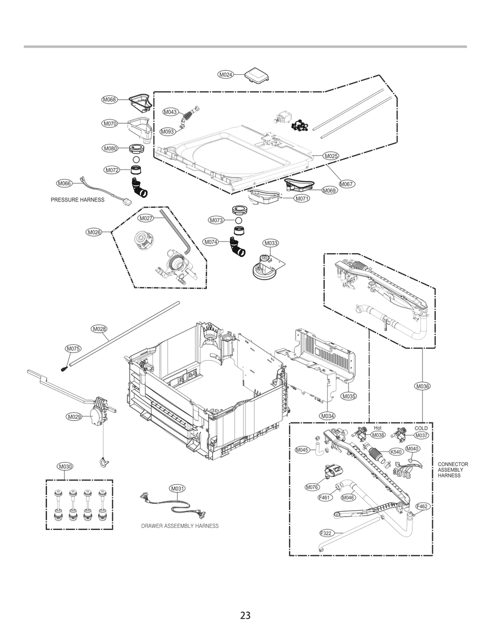 Diagram 3 Diagram and Parts List for UWD1CW ABWEPUS LG Washer