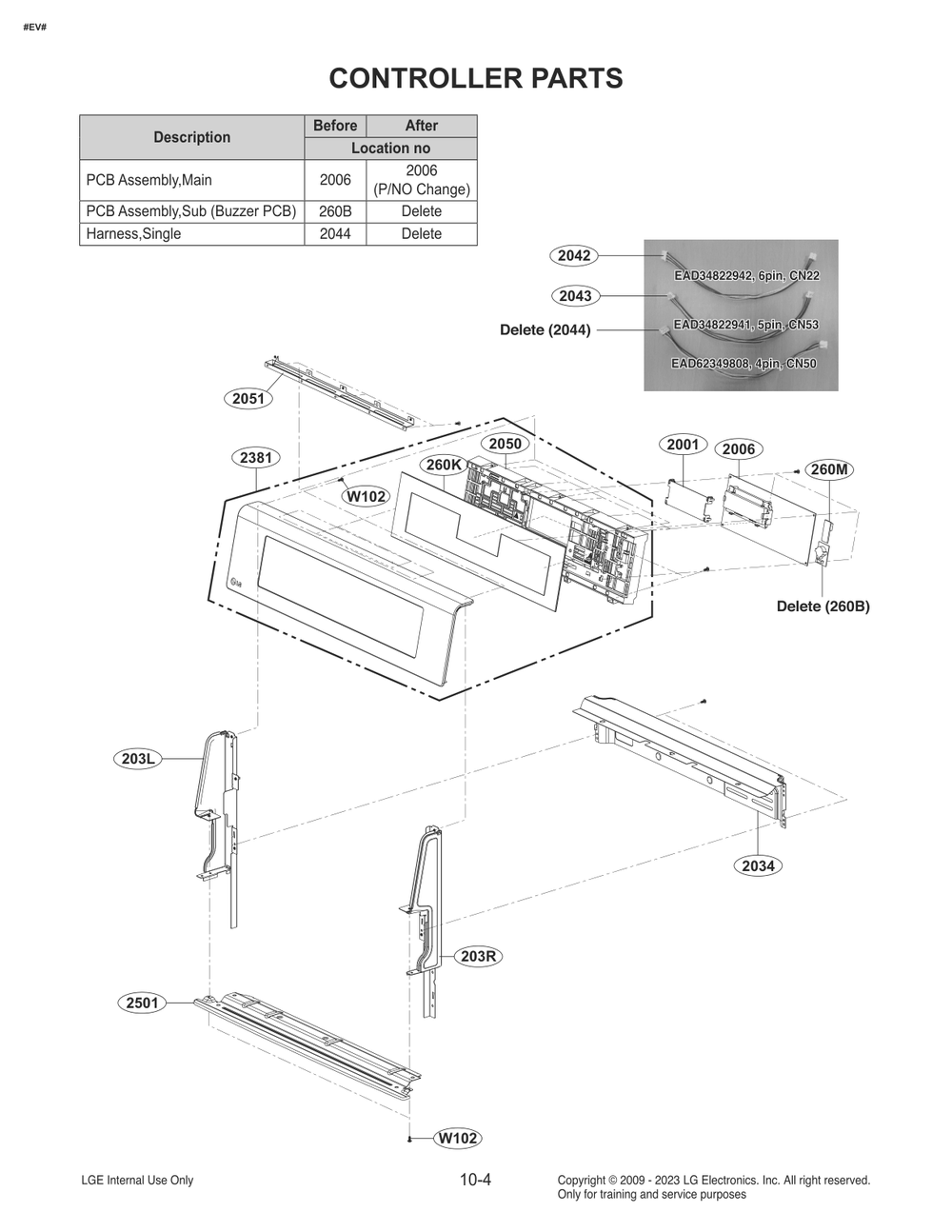 Diagram 4 Diagram and Parts List for FB4753LS ABDELGA LG Range