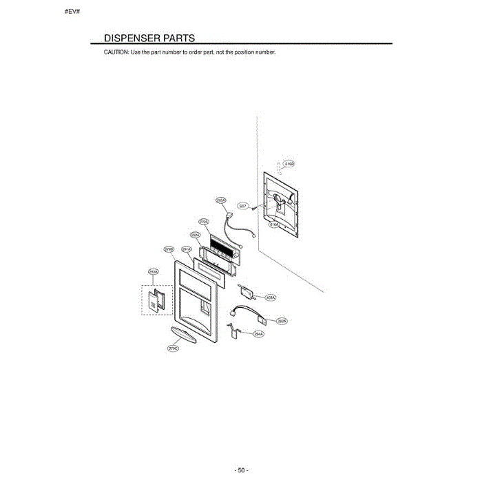 Section 3 Diagram and Parts List for LFD22860SW ASWCLGY LG Refrigerator