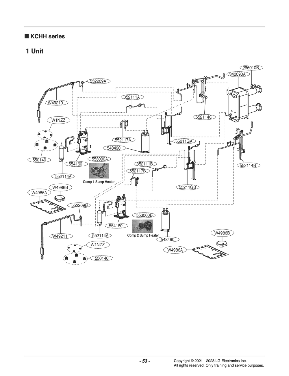 Diagram 4 Diagram and Parts List for ZCHH017HDGC ABEAAAU LG Air Conditioner