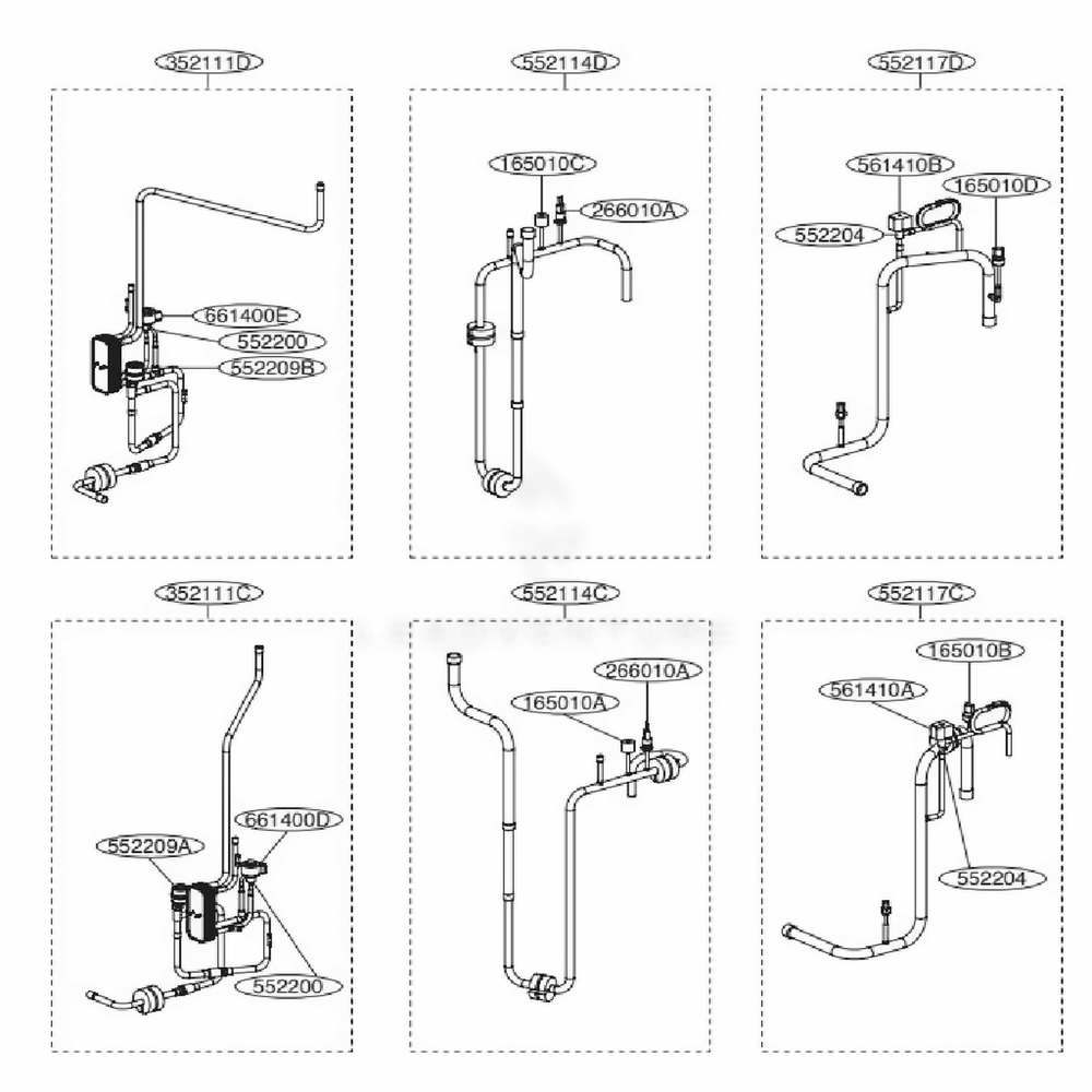 Main 2 Diagram and Parts List for ACAH020VDTB AAAAAAU LG Air Conditioner