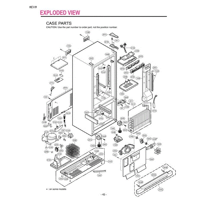 Section 3 Diagram and Parts List for LRBC22522WW ASWCLGG LG Refrigerator