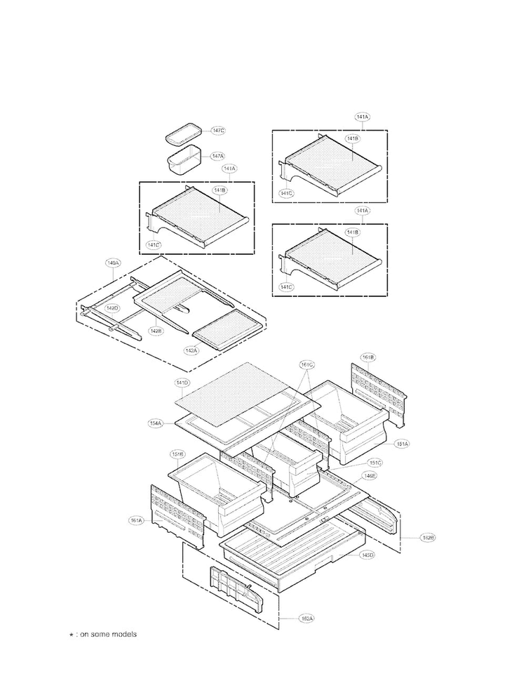 Refrigerator Parts Diagram and Parts List for LFX25971SB 02 LG Refrigerator