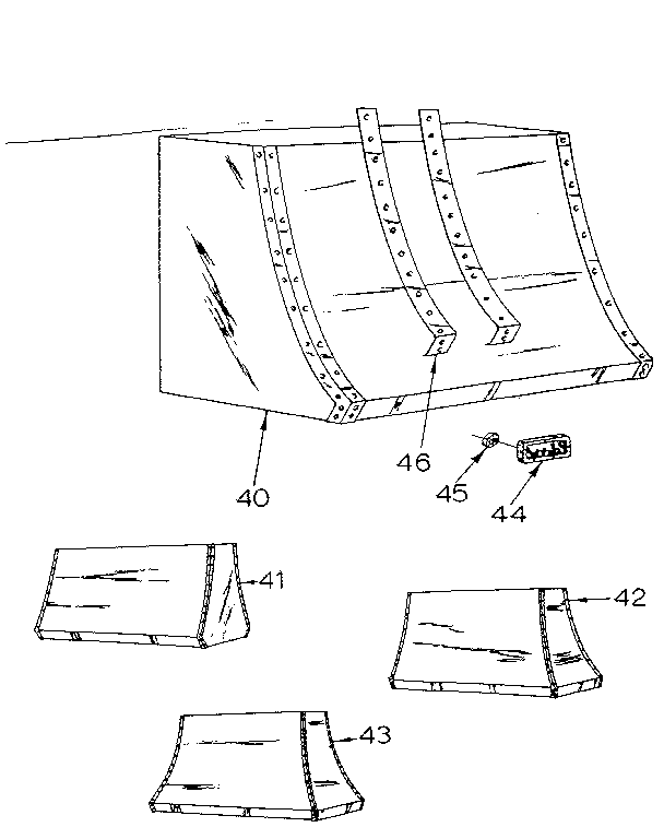 Canopy Hood Diagram and Parts List for 2335607511  Kenmore Range Hood