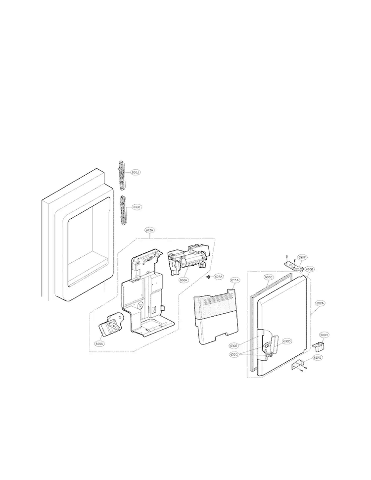 Ice Bank Part Diagram and Parts List for LFX21976ST 06 LG Refrigerator