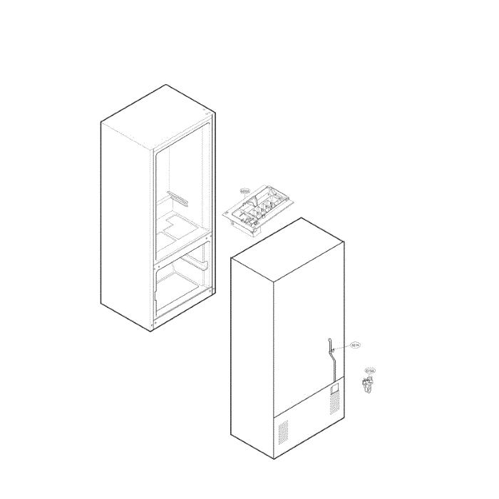 Ice Maker Diagram and Parts List for LDC22370ST 00 LG Refrigerator