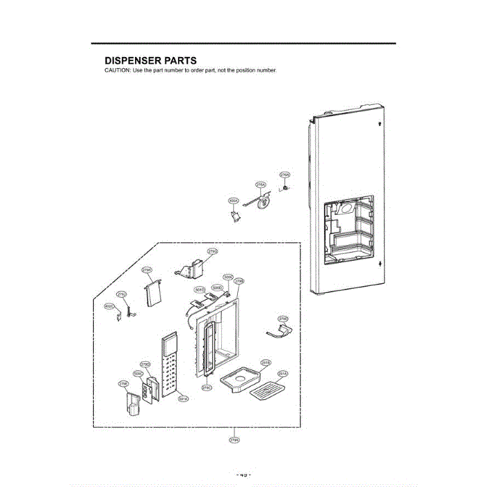 Section 7 Diagram and Parts List for LFX25971SB AWBCLGA LG Refrigerator