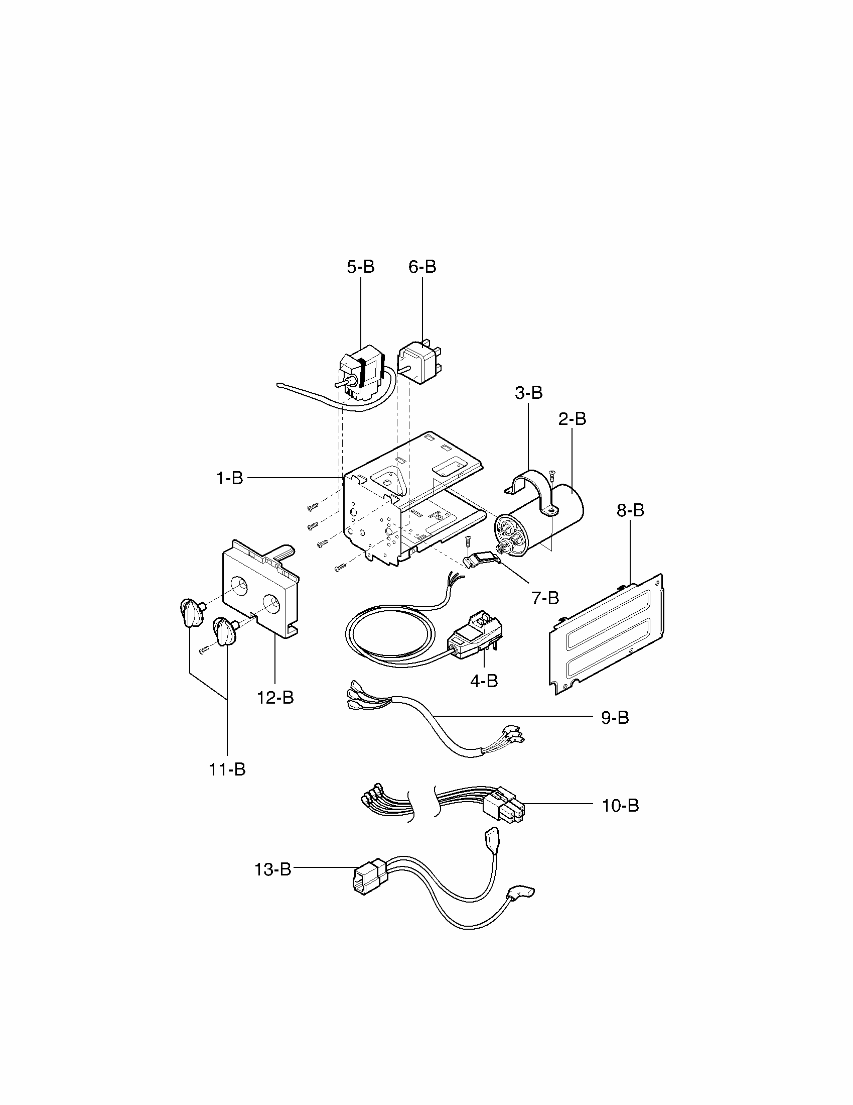Control Box Parts Diagram and Parts List for 58075124700  Kenmore Air Conditioner
