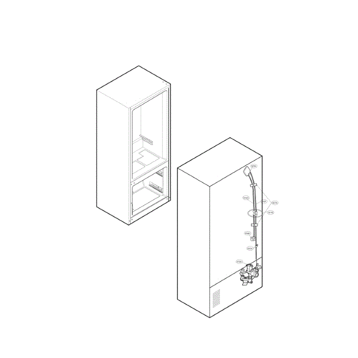 Valve And Water Diagram and Parts List for LFCS31626S 00 LG Refrigerator